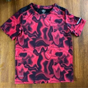 Red Flame Dri-Fit Athletic Tee | Boys S (6/7) | Athletic Works Performance Shirt